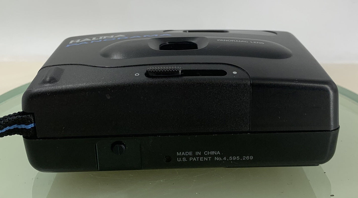 HALINA PANORAMA COMPACT 35MM FILM CAMERA WITH PANORAMIC LENS TESTED - 9886