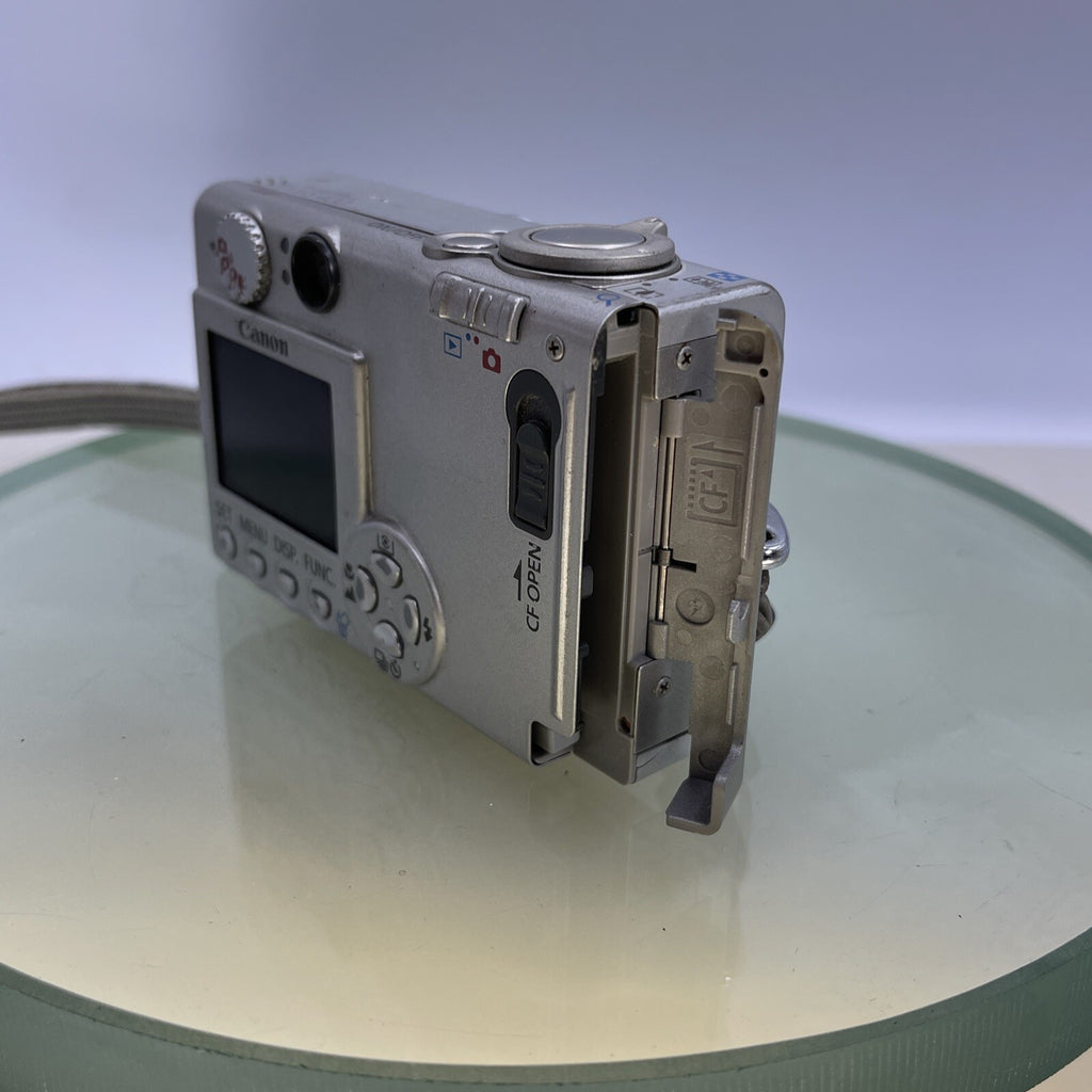 Canon IXUS 400 4.0 Mega Pixels PC1038 Silver Lens Error Nocharger Nobattery #5446