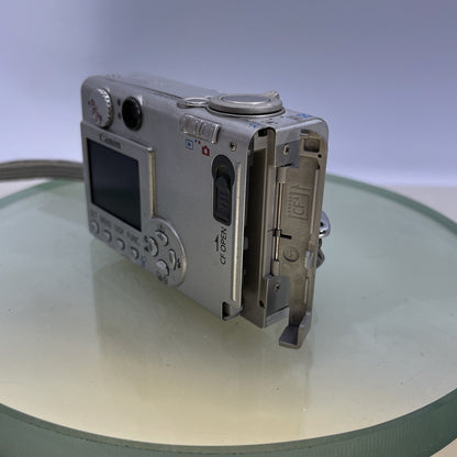 Canon IXUS 400 4.0 Mega Pixels PC1038 Silver Lens Error Nocharger Nobattery #5446