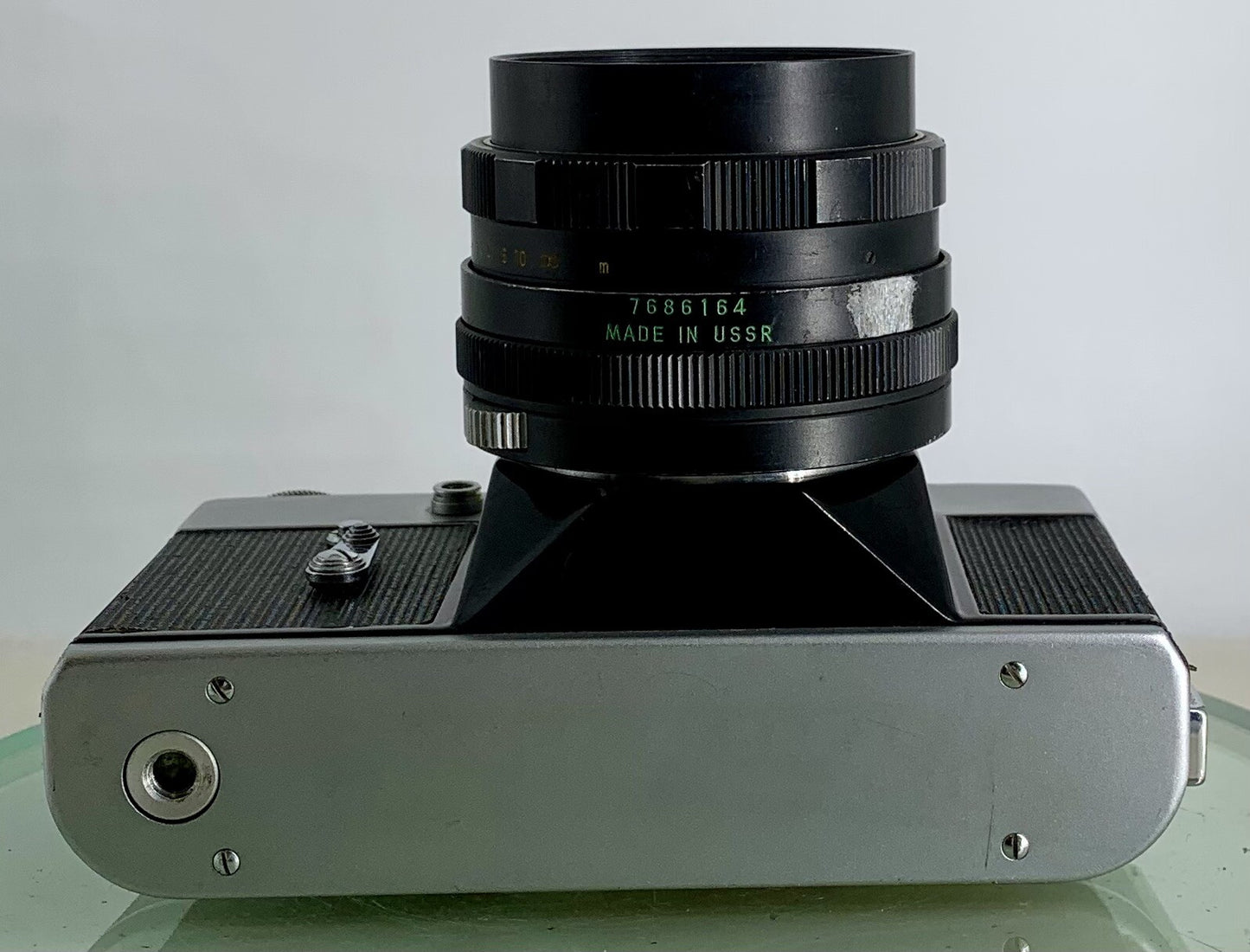 Vintage Zenit - B SLR Camera + HELIOS-44M 2/58 Lens + SILVER + TESTED - 3298