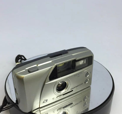 Olympus Newpic XB APS Film Camera 24mm Wide Angle Panorama Lens + Case#4355