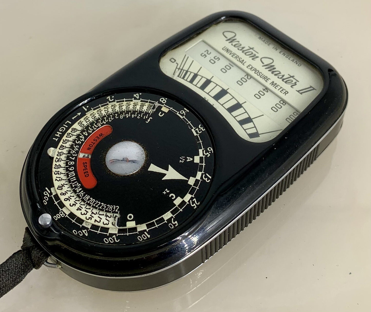 Sangamo Weston Master II Light Meter Tested with Leather Case - 5071