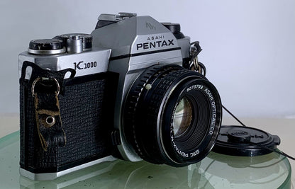Pentax K1000 35mm SLR Film Camera+SMC Pentax-M 50mm F2 Lens TESTED METER WORK1532