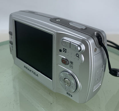 Praktica DCZ-520 5.1MP Compact Digital Camera SILVER WITH COVER TESTED - 1306