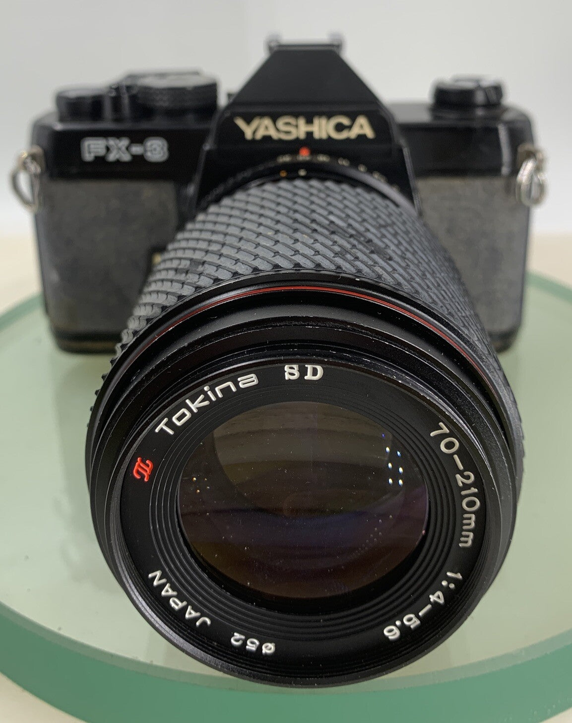 YASHICA FX-3 SUPER 2000 VINTAGE FILM CAMERA BLACK 70-210mm +BAG TESTED - 2091