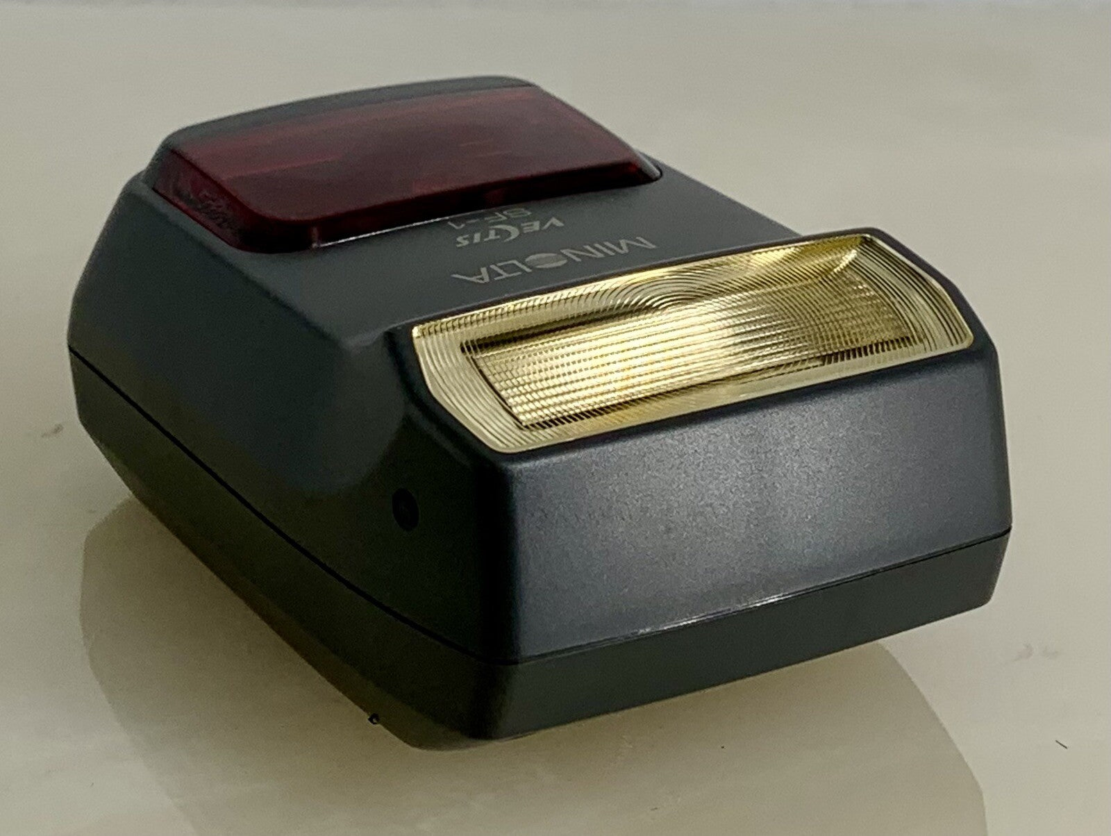 MINOLTA VECTIS SF-1 SHOE MOUNT FLASH + CASE + TESTED - 5094