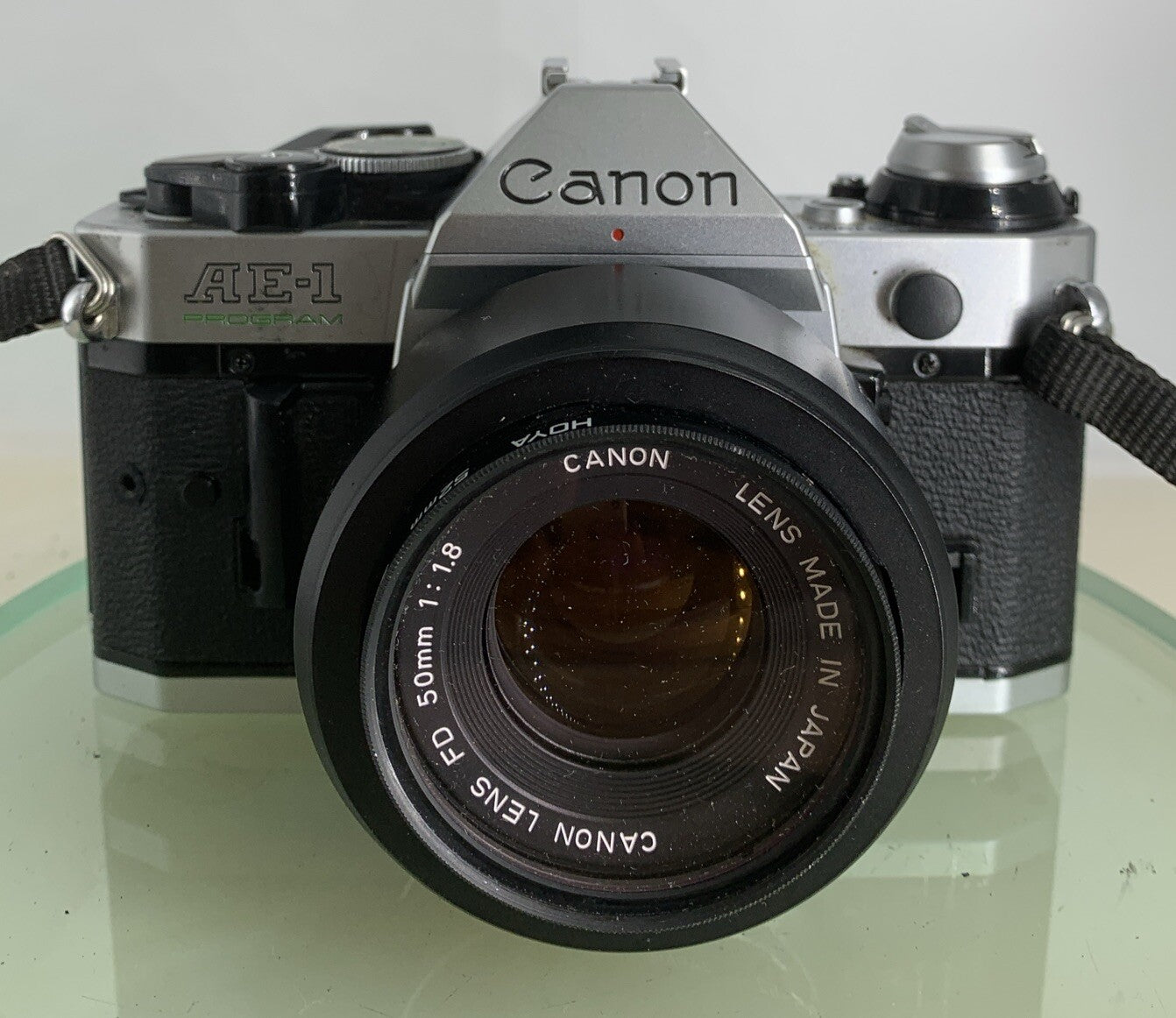 Canon AE-1 Program 35mm SLR Film Manual Camera + Canon 50mm F/1.8 FD Lens +# 1331