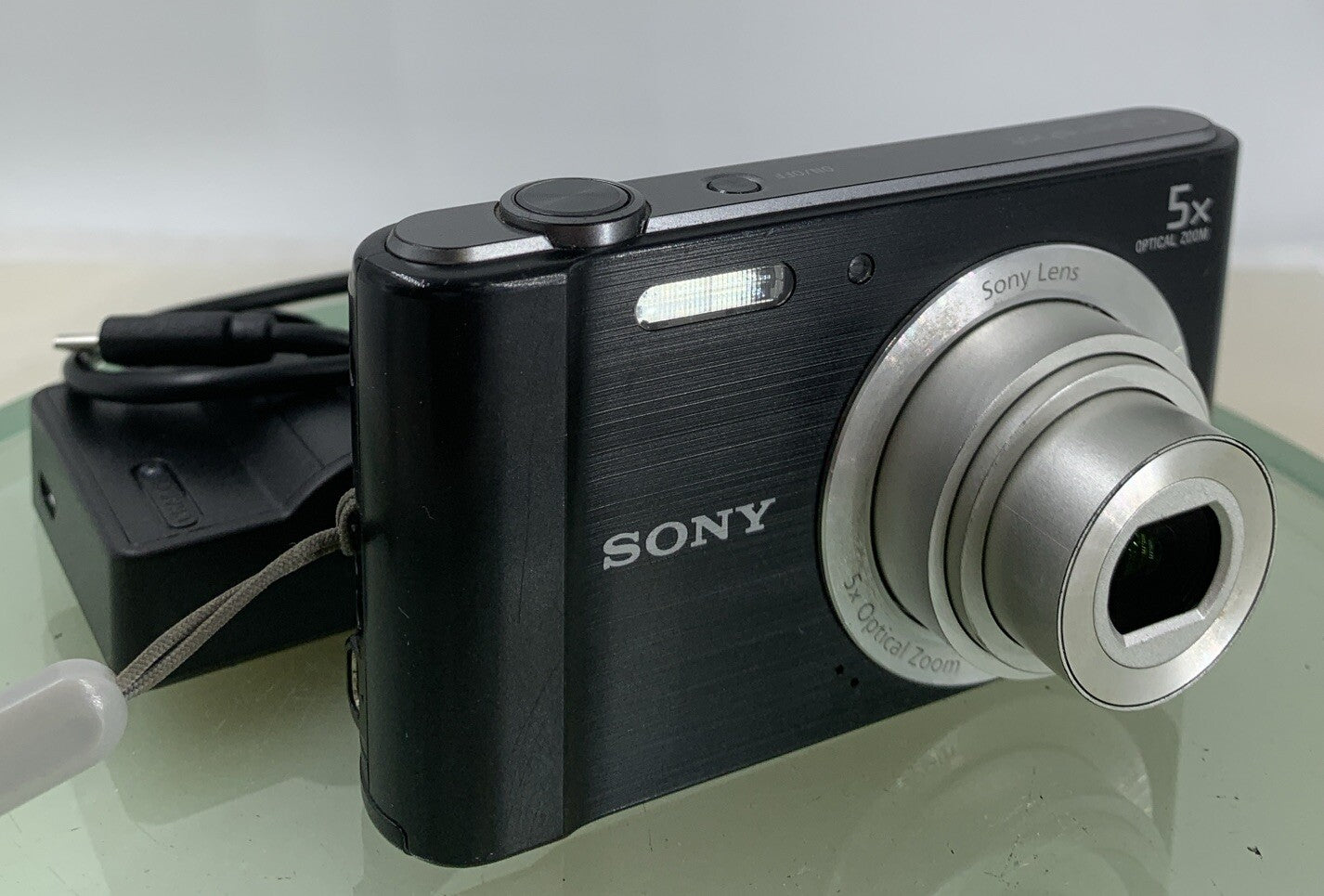 Sony CyberShot DSC-W800 Digital Camera 20.1MP Black + CHARGER +WIRE TESTED - 4660