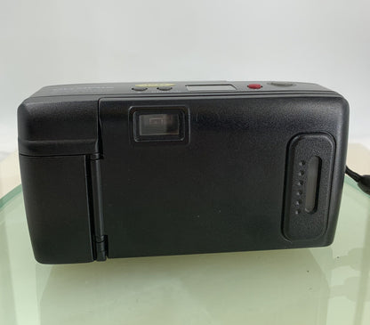Olympus AF-1 TWIN BLACK POINT AND SHOOT FILM CAMERA 35MM 70MM LENS TESTED - 8343