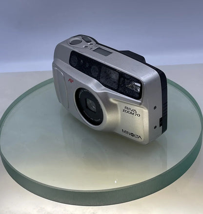 MINOLTA RIVA ZOOM 70 DATE Vintage Camera Point And Shoot 35mm Photography #5073