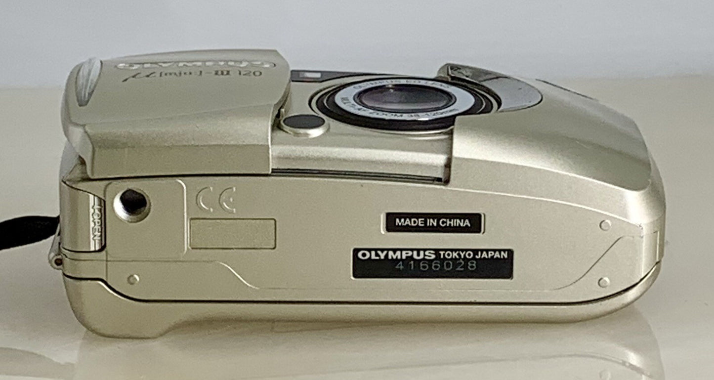 Olympus µ [Mju:] - III Zoom 120 Compact 35mm Film Point & Shoot Camera Silver917