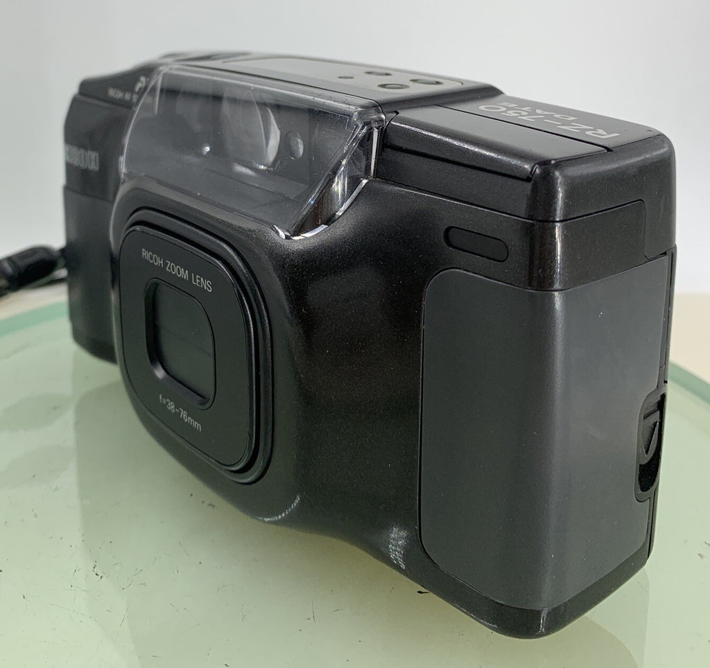 Ricoh POINT AND SHOOT FILM CAMERA RZ-750 DATE BLACK WORKING AND TESTED - 2582