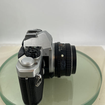 Pentax ME Super 35mm SLR Film camera + Pentax-M  28mm f2.8 LENS  - TESTED  8647