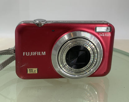 Fujifilm COMPACT DIGITAL CAMERA FinePix JX530 14.0MP Red NO CARD - Tested - 9761