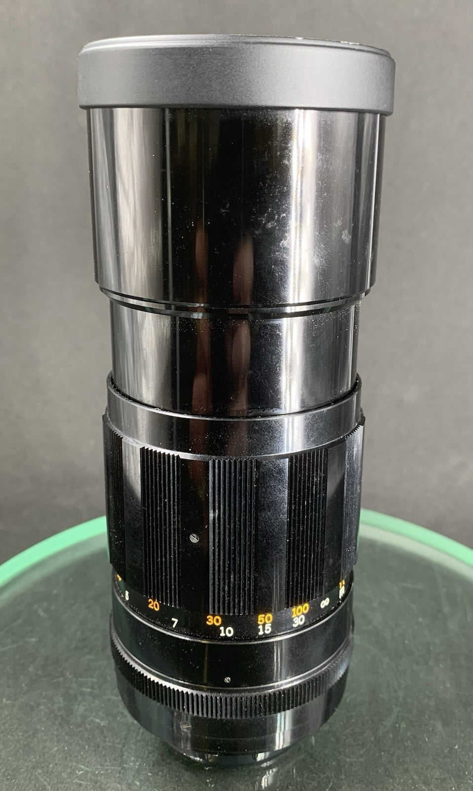 {SERVICED} OLYMPUS f/200mm 1:4 AUTO-T E.ZUIKO With Cap & Case#1549