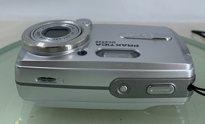 Praktica DCZ-520 5.1MP Compact Digital Camera SILVER WITH COVER TESTED - 1307