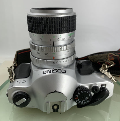 PENTAX COSINA C1S SILVER VINTAGE POINT AND SHOOT FILM CAMERA TESTED - 2037