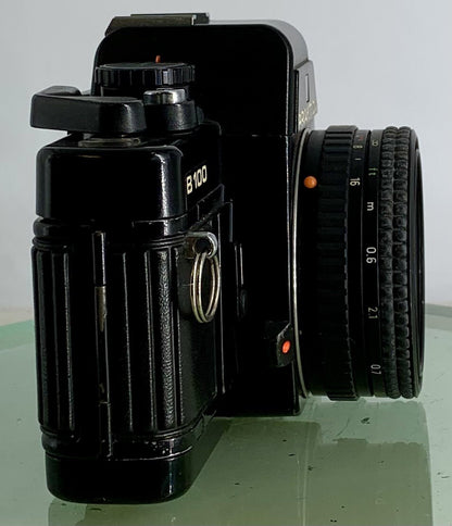 PRAKTICA B100 Electronic 35mm SLR Film Camera+Pentacon 50mm Lens 1:2.4+Tested-442