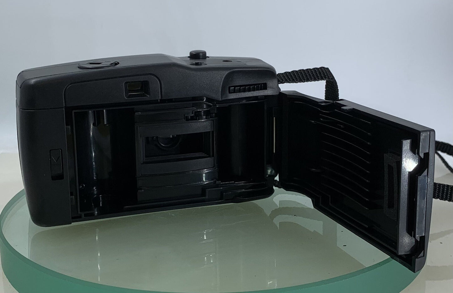 Panorama Wide Pic 35mm Film Point and Shoot Camera BLACK + COVER - TESTED - 8828
