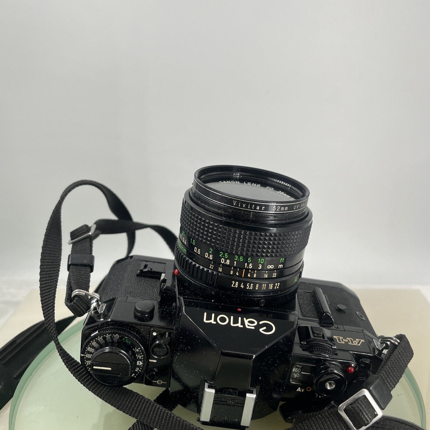 BEAUTIFUL Canon A-1 35mm SLR Camera Body+ FD 28mm f/2.8 Olympic FULLY WORKING3725