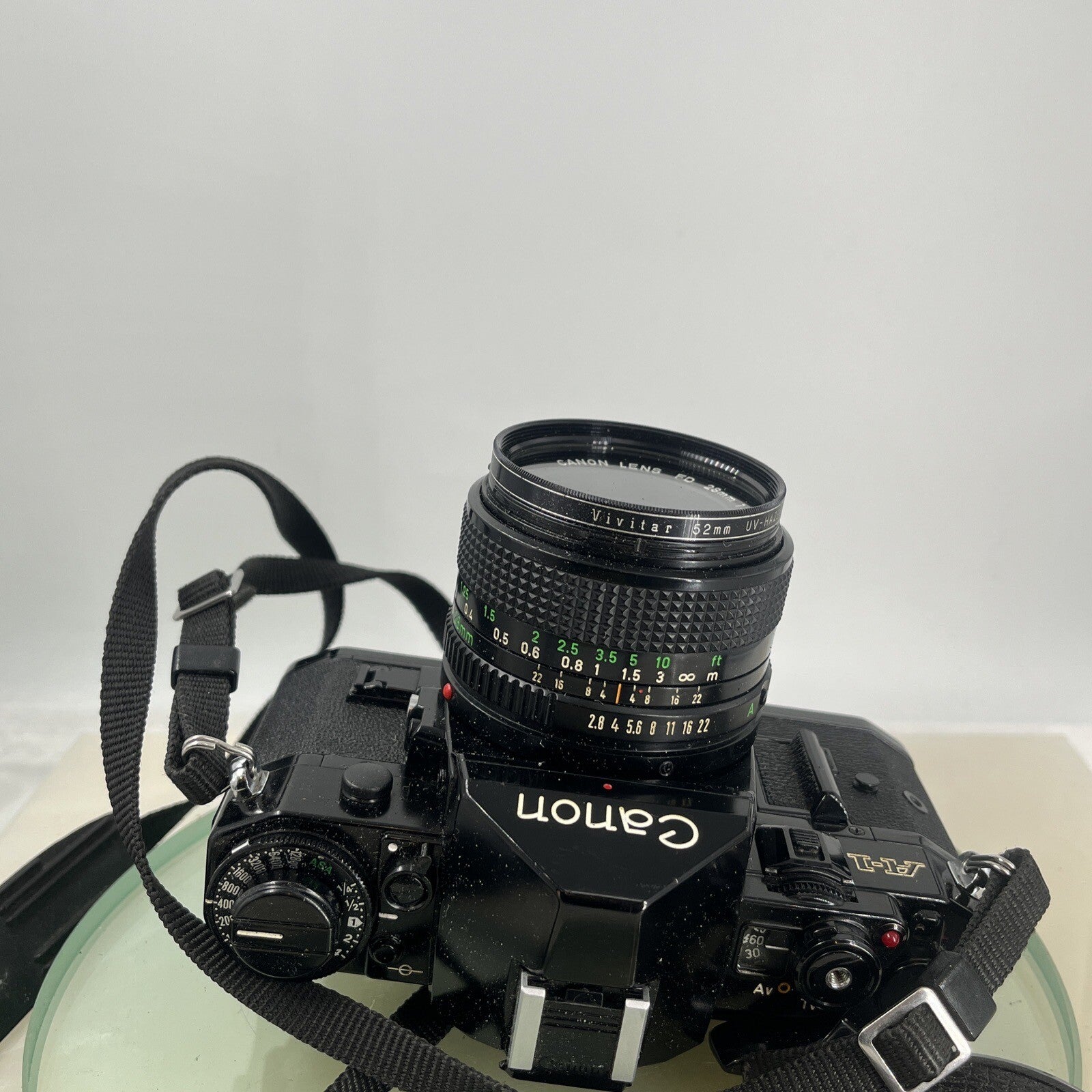 BEAUTIFUL Canon A-1 35mm SLR Camera Body+ FD 28mm f/2.8 Olympic FULLY WORKING3725