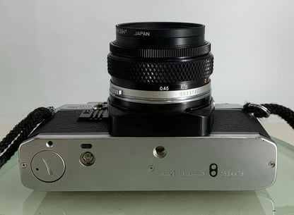 Olympus OM10 35mm Film SLR Manual Camera +Olympus 50/1.8 MC Zuiko Lens TESTED1857