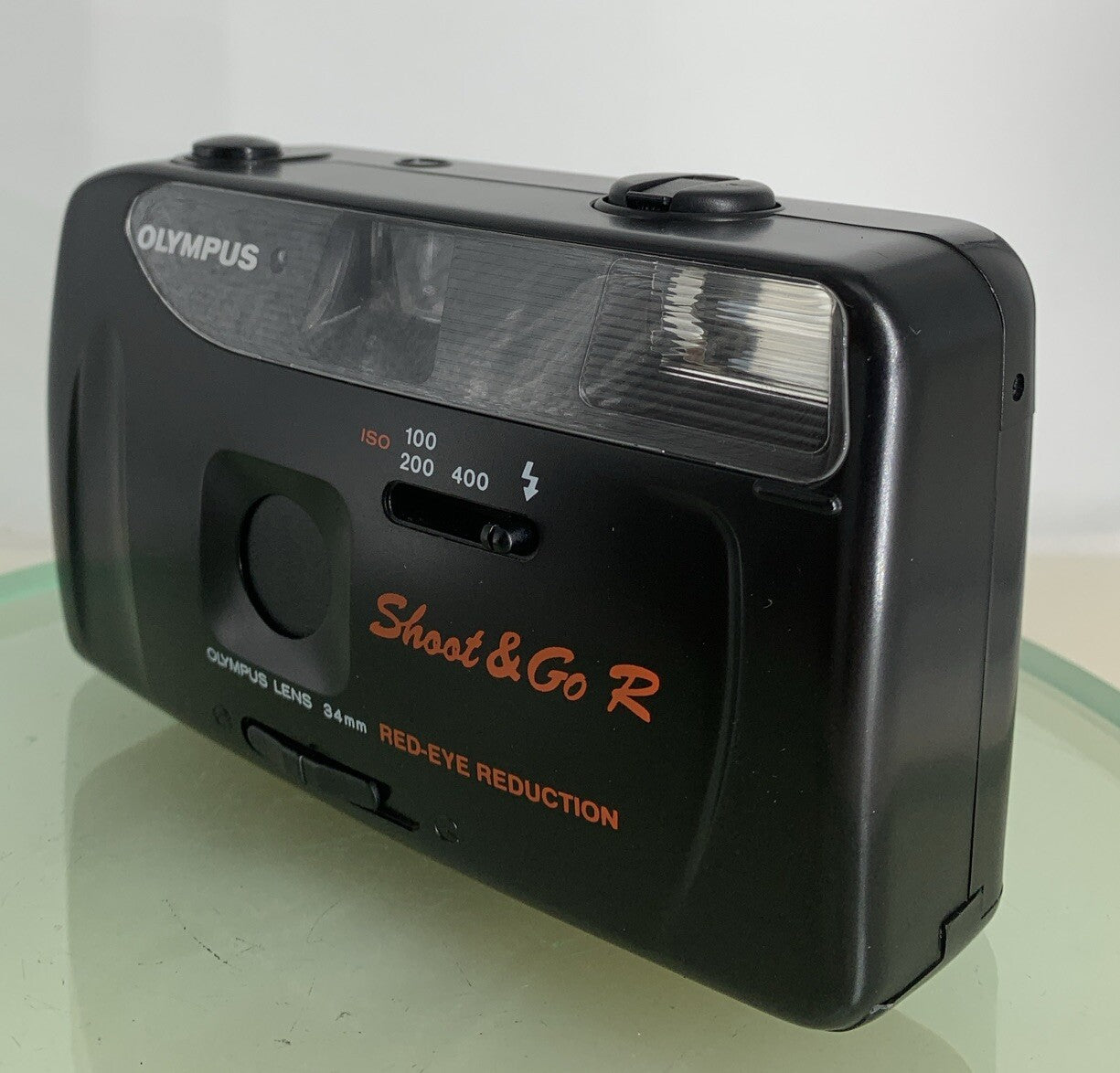 Olympus Shoot and Go R 35mm Film Point and Shoot Camera BLACK TESTED - 7292