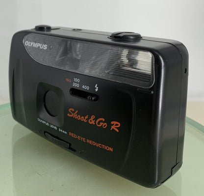 Olympus Shoot and Go R 35mm Film Point and Shoot Camera BLACK TESTED - 7292