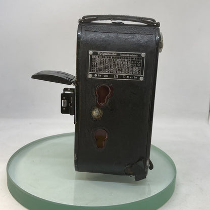 VOIGTLANDER BESSA 1937-42 BLACK FOLDING CAMERA, COMPUR SHUTTER, VOIGTAR 11CM 3663