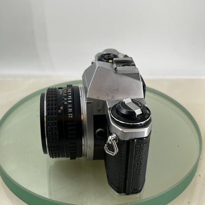 Pentax ME Super 35mm SLR Film camera + Pentax-M  50mm f2 LENS  - TESTED  8964