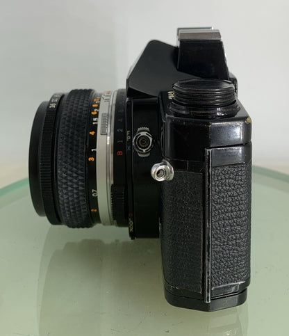 Olympus OM-2n Black - 35mm SLR Film Camera + 50mm f/1.8 Lens-Tested & Working1493