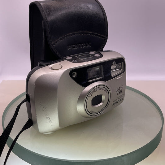 Pentax Espio 738 AF Redeye Reduction 38-70mm Zoom Lens Tested Cased #4010