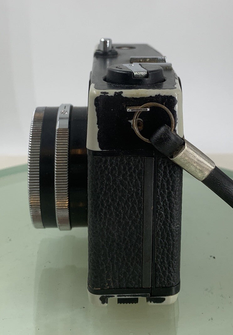 Prinz 35E 35mm Rangefinder Camera. BLACK WITH COVER  - TESTED - 9723