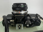 Olympus OM-2n Black - 35mm SLR Film Camera + 50mm f/1.8 Lens-Tested & Working 727