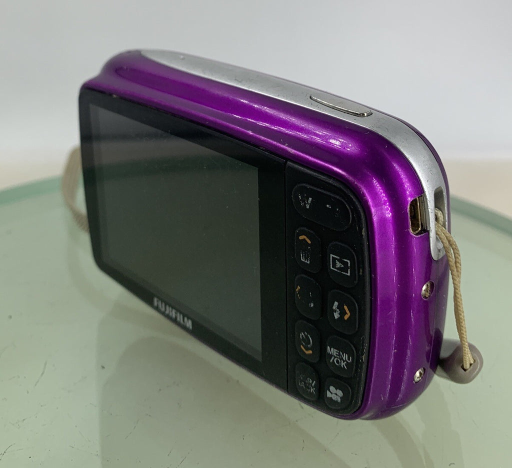 Fujifilm COMPACT DIGITAL CAMERA FinePix Z35 10.0MP Purple NO CARD Tested- 5076