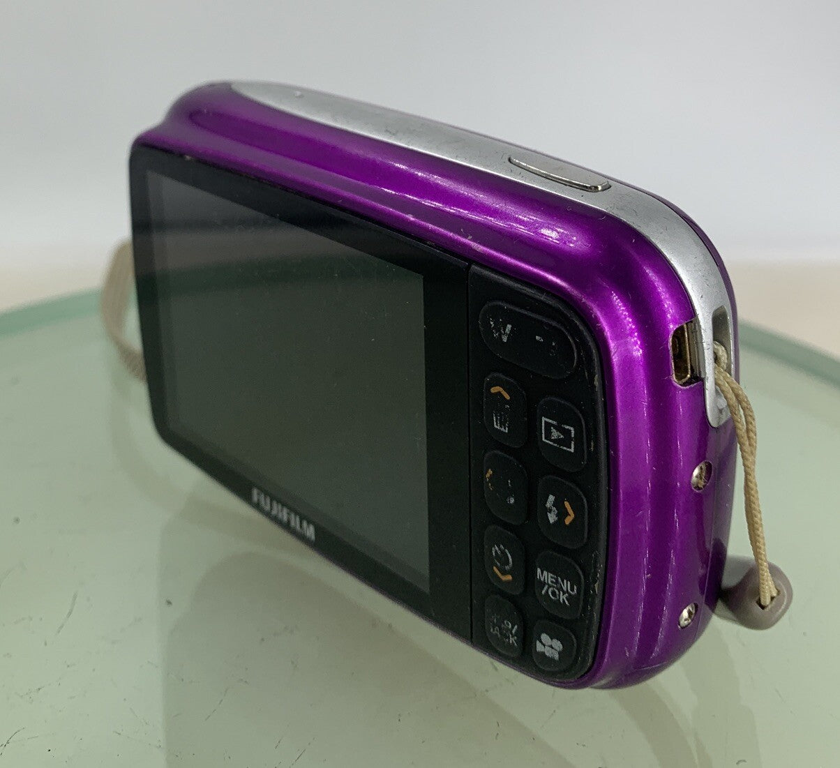 Fujifilm COMPACT DIGITAL CAMERA FinePix Z35 10.0MP Purple NO CARD Tested- 5076