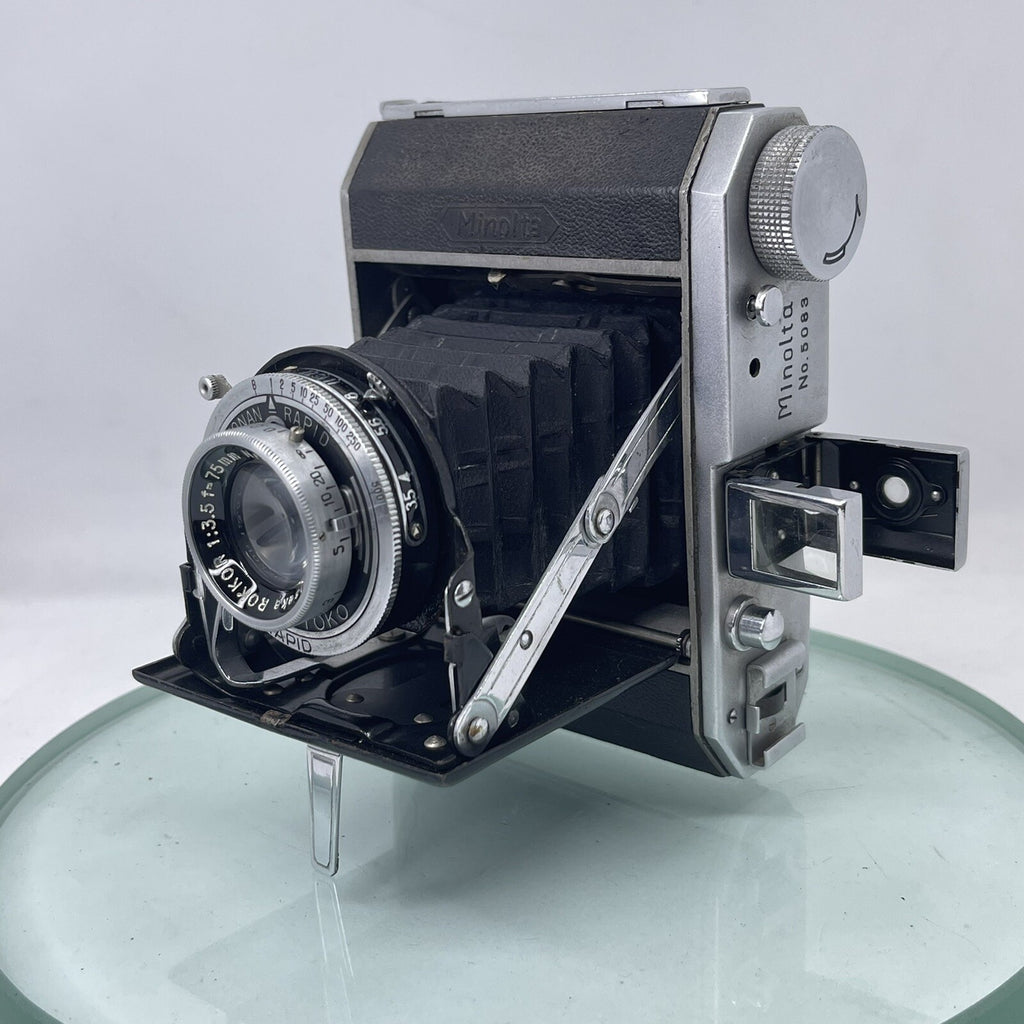 MINOLTA SEMI IIIB 1947 FOLDING CAMERA WITH CASE SEMI MINOLTA IIIB RARE  1742