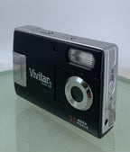 Vivitar Vivicam 3188 3.1MP COMPACT DIGITAL CAMERA BLACK NO CARD TESTED - 5772