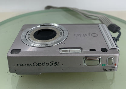 Pentax Optio S5i 5.0MP Compact Digital Camera WITH CHARGER AND COVER TESTED- 2898