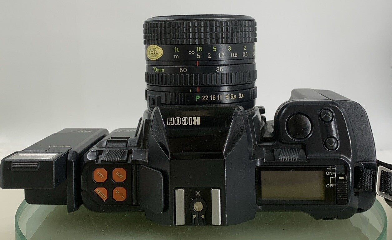 Ricoh XR-X CAMERA + P Zoom 35-70 mm LENS + RICOH SPEEDLIGHT PX TESTED - 6457