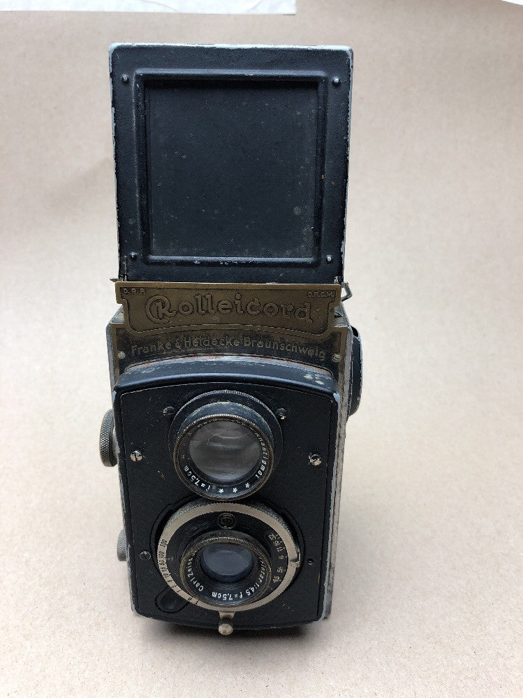 Rollei Rolleicord I Art Deco Shutter In working Zeiss 75mm lens Very Rare 19341