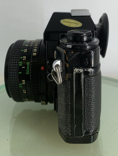 Canon A-1 35mm SLR Camera Body+ FD 50mm f/1.8 FULLY SERVICED THE CAMERA  & LENS3