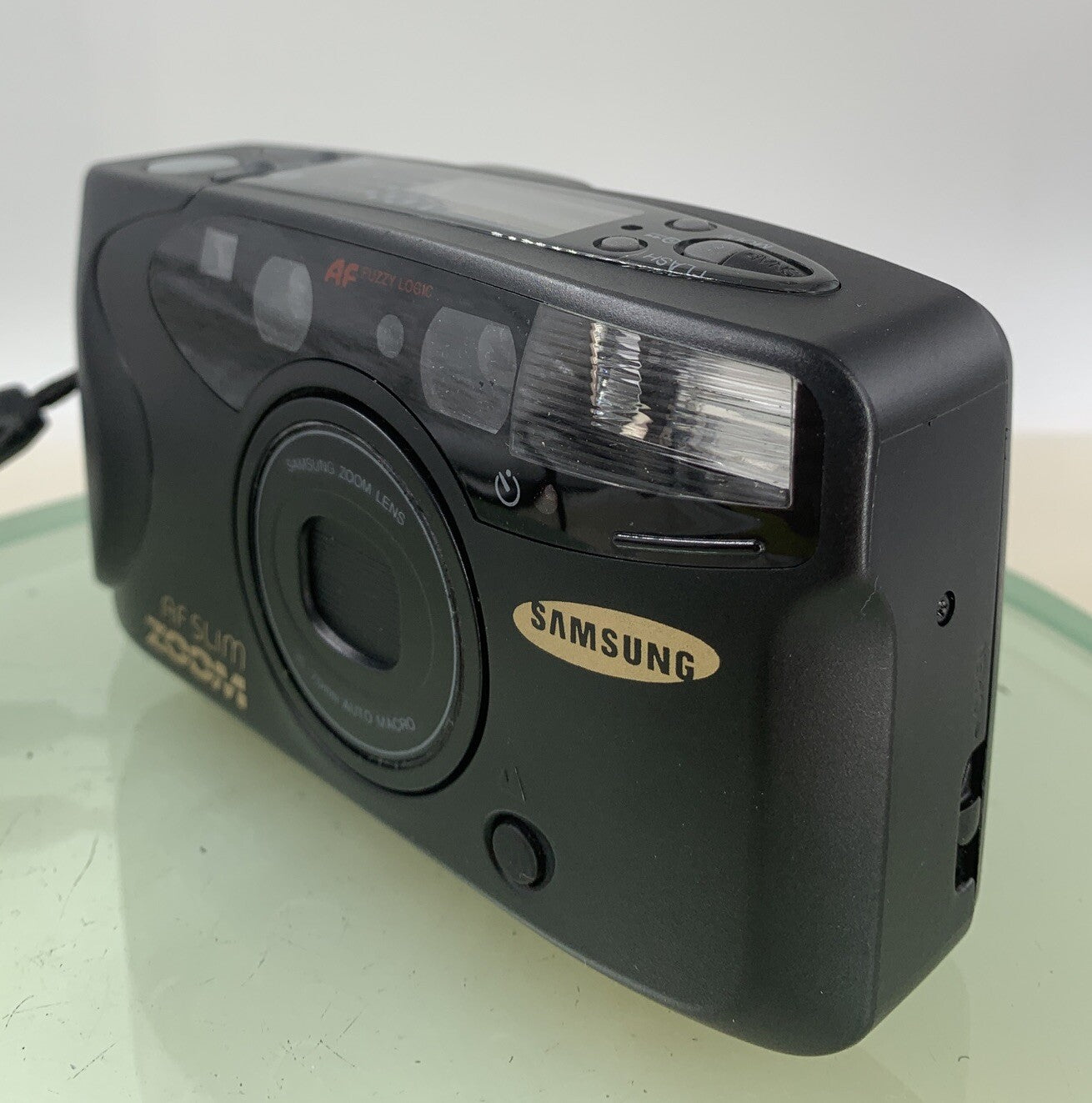 Samsung AF Slim Zoom 35mm Film Point And Shoot Camera Black + BAG TESTED - 162