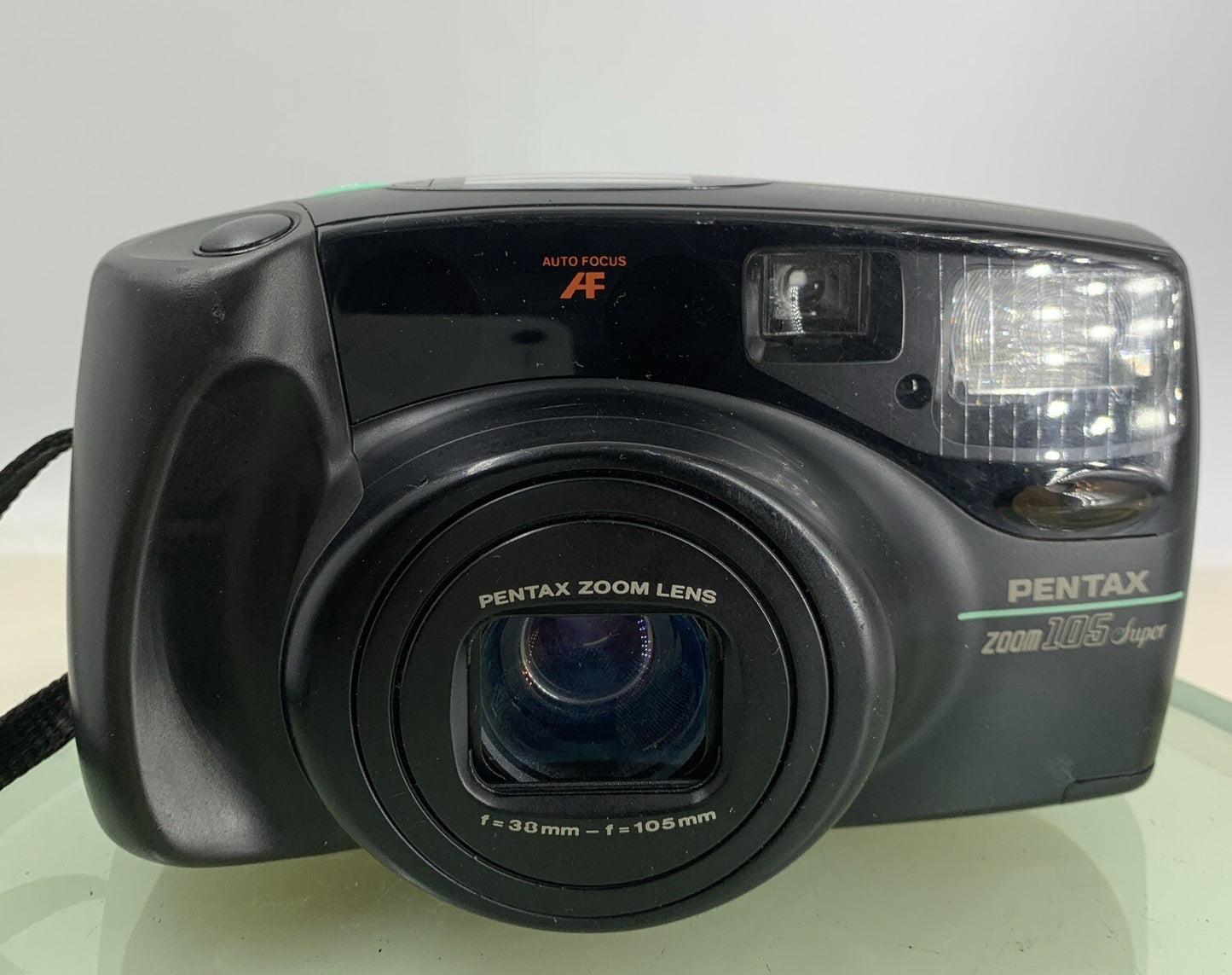 Pentax Zoom 105 SUPER BLACK POINT AND SHOOT FILM CAMERA TESTED - 7321