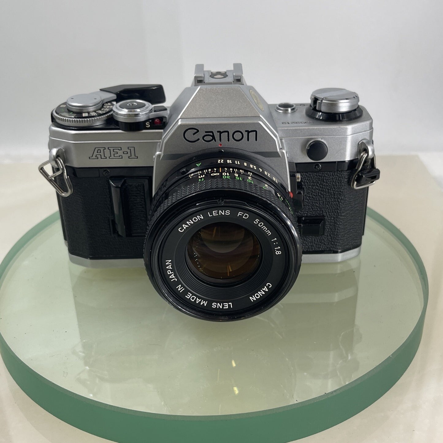 Canon AE-1  35mm SLR Film Manual Camera + Canon 50mm F/1.8 FD Lens Like A-1 #7431