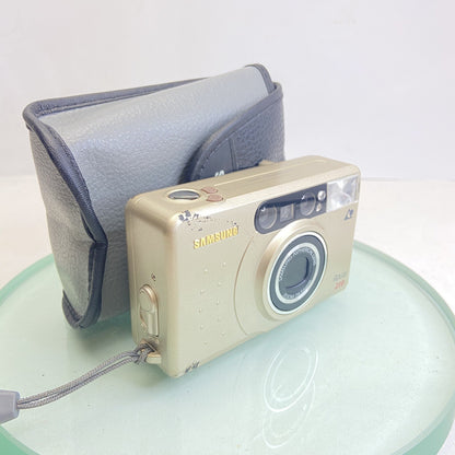 Vintage Samsung Rocas 210 APS Compact Camera with Zoom lens 28-56mm + Case #80