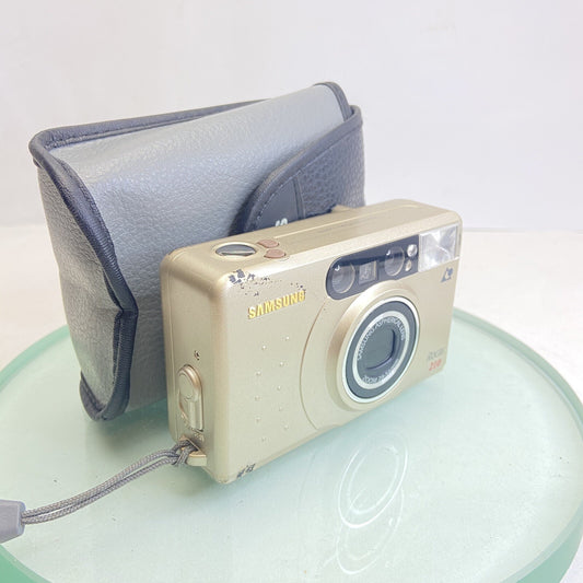 Vintage Samsung Rocas 210 APS Compact Camera with Zoom lens 28-56mm + Case #80