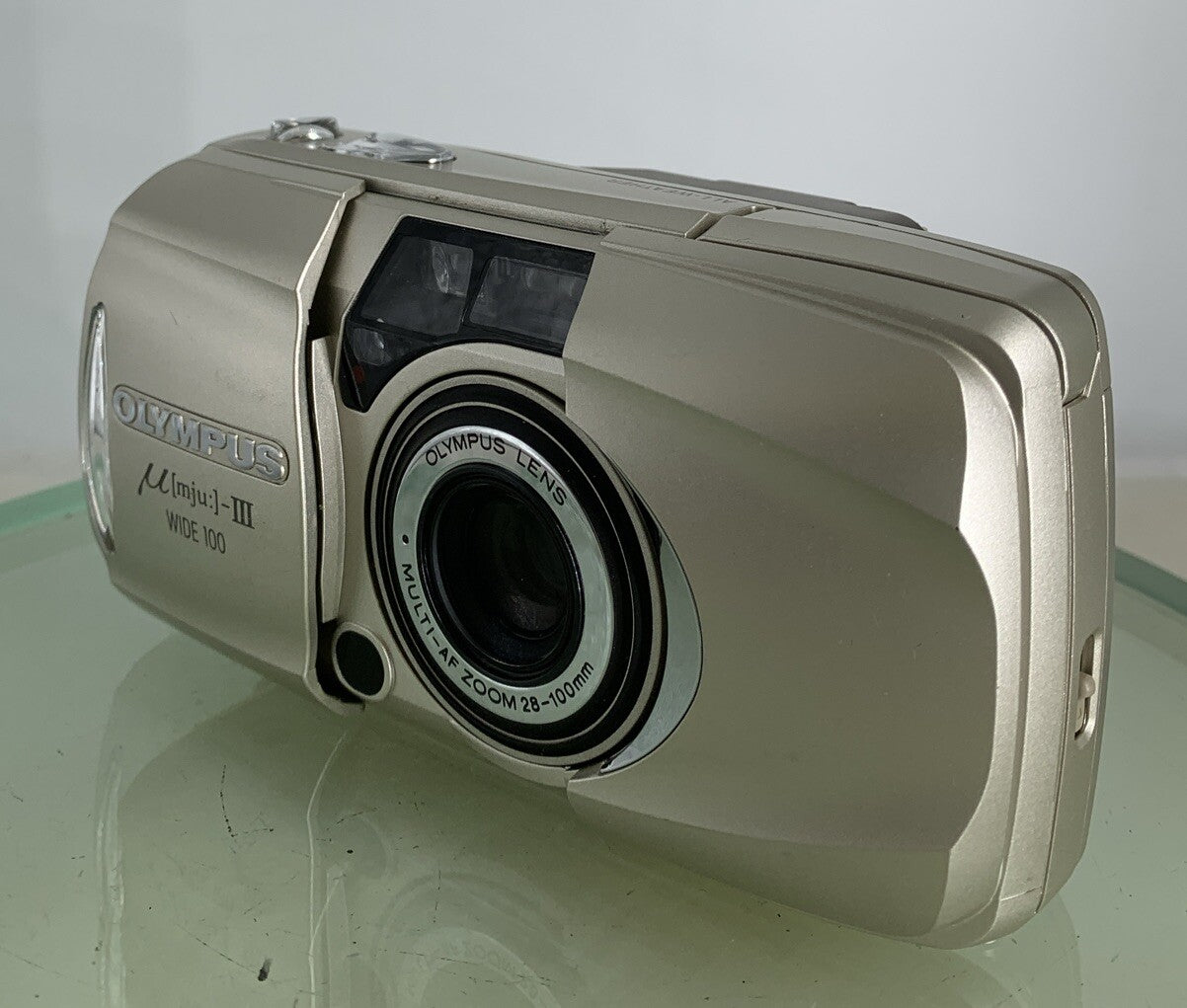Olympus µmju:-III Zoom Wide 100 - 35mm Compact Film Camera Silver Point & Shoot2