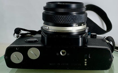 Olympus OM-2 Spot / Program SLR Camera + Olympus Zuiko  50mm f1.8 TESTED  #3138