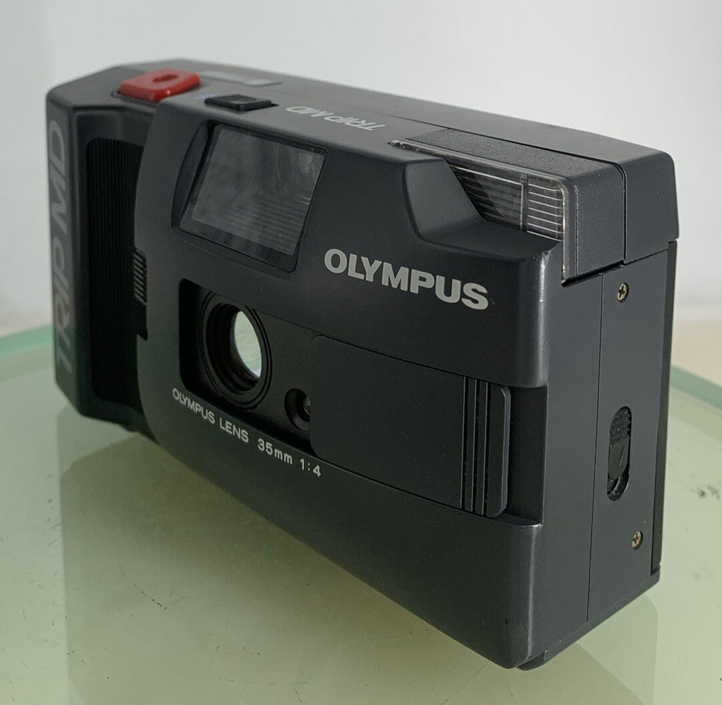 Olympus Trip MD Vintage 35mm Film Camera BLACK GOOD CONDITION TESTED - 8332